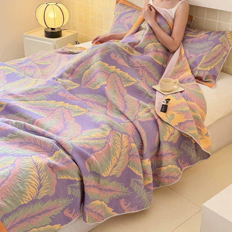 夏日三层纱布毛巾被单双人盖毯加厚毯子沙发午Q睡毯床上用品空调,淘宝优惠券,粉丝福利购,淘宝优惠卷