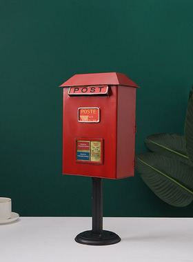 铁艺工业邮箱桌面摆n件复古怀旧摆件道具餐厅酒吧陈列道具老式物