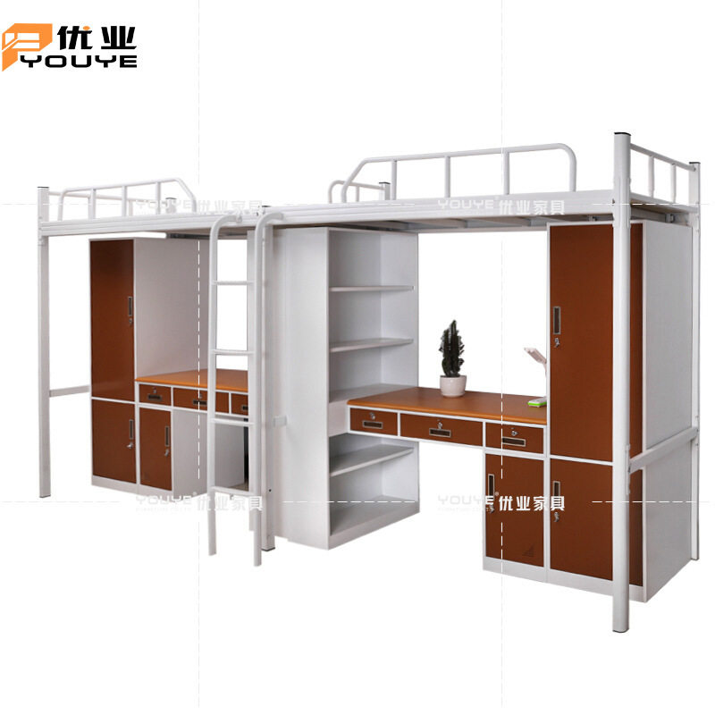 上下双层铁床学生宿舍工地员工上下铺公寓铁艺床高低铁架床双人床,淘宝优惠券,粉丝福利购,淘宝优惠卷