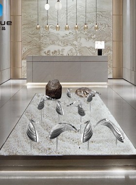 优选不锈钢仿真鱼摆件定制户外园林水池装饰品酒店庭院水景雕塑工