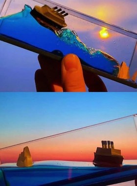 优选游轮流体漂流瓶桌面邮轮船摆件解压装饰摆件男女生生日小礼物