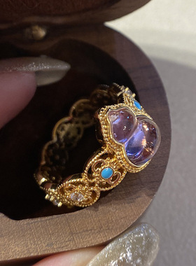 九紫离火葫芦戒指葫芦福禄指环