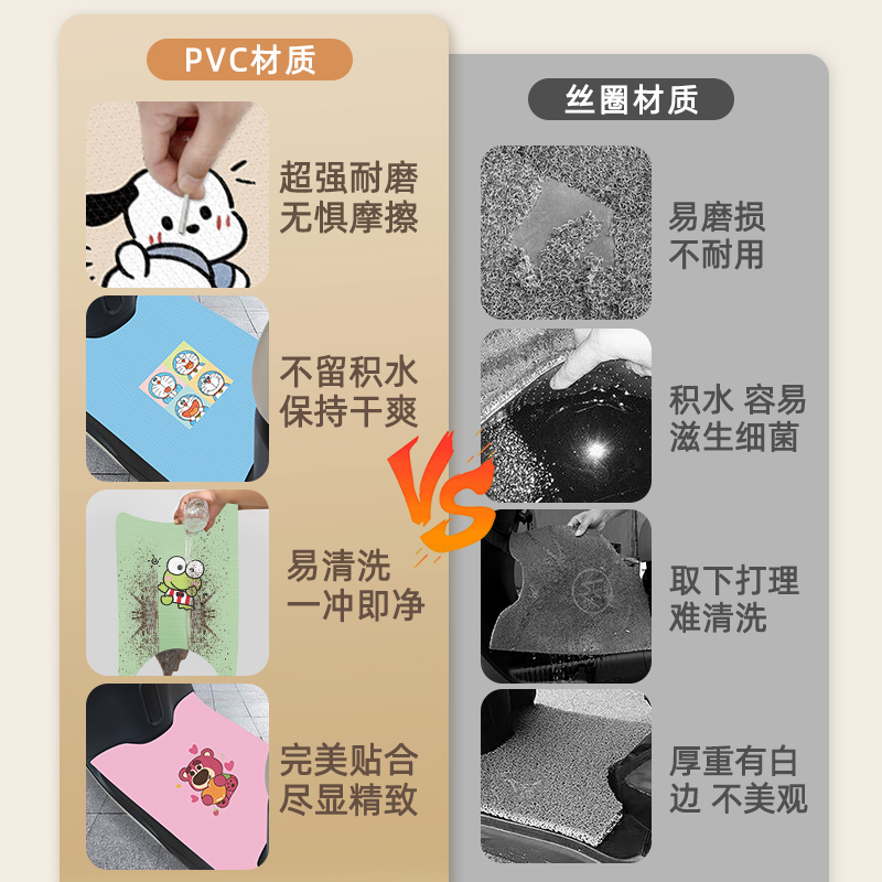 雅迪冠能热浪-一70/B80电动车脚垫电瓶车脚踏垫装饰配件改装专用 - 图0