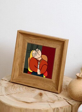 原创Q版世界名画装裱相框摆件