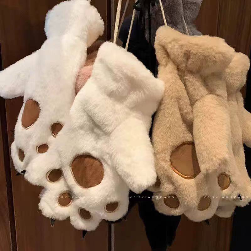 冬季爪子手套男女生加绒加厚保暖学生中童亲子熊掌猫爪百搭韩版,淘宝优惠券,粉丝福利购,淘宝优惠卷