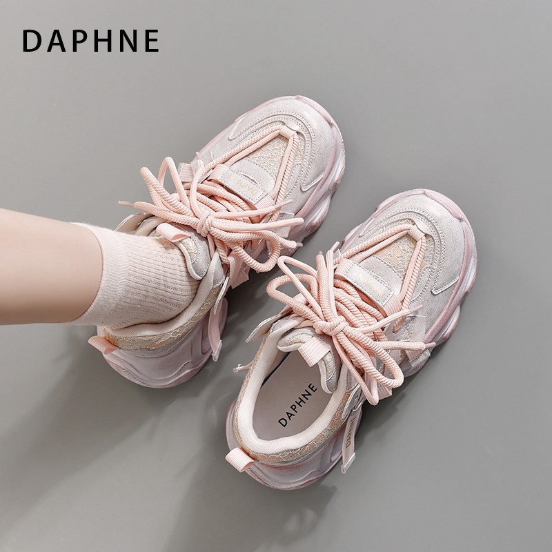 达芙妮厚底老爹鞋女增高运动松糕鞋休闲爆款百搭2026新款春夏秋冬,淘宝优惠券,粉丝福利购,淘宝优惠卷