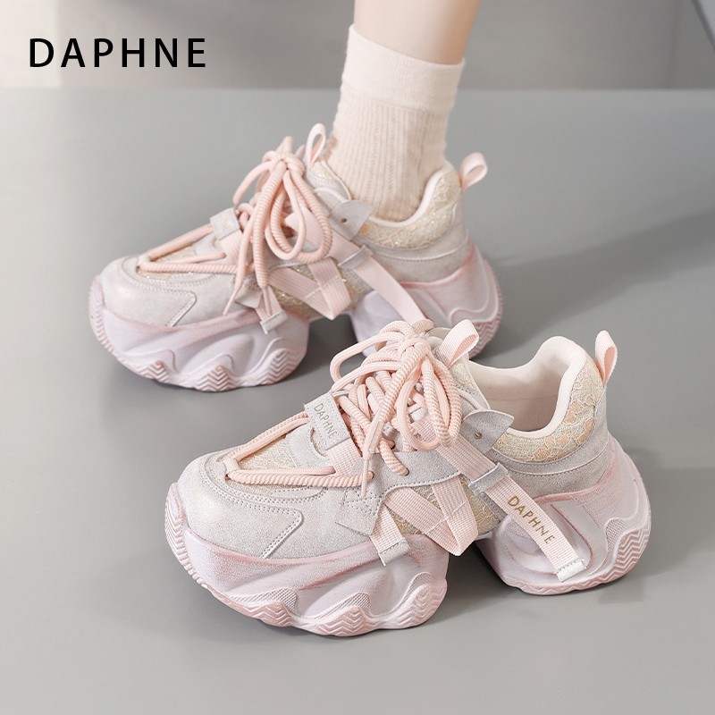 达芙妮厚底老爹鞋女增高运动松糕鞋休闲爆款百搭2026新款春夏秋冬,淘宝优惠券,粉丝福利购,淘宝优惠卷