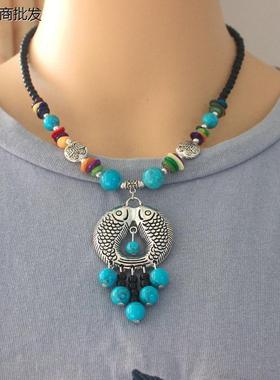 少数民族风短项链云南丽