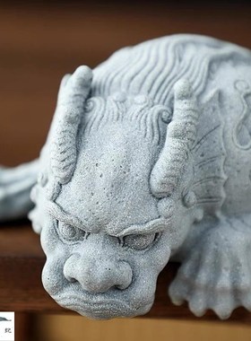 假山鱼缸摆件吸水造景山水u书房蝮枯庭院喷泉兽吸水园艺兽蚣盆景