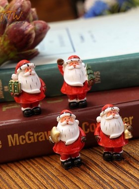 可爱圣诞老人g树脂小矮人桌面摆件礼物摄影装饰道具节日氛围饰品