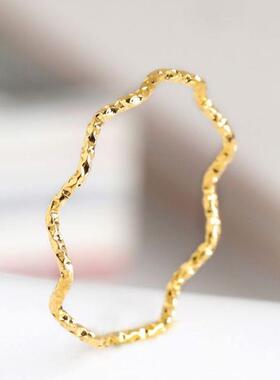 素圈戒指女时尚个性ins潮