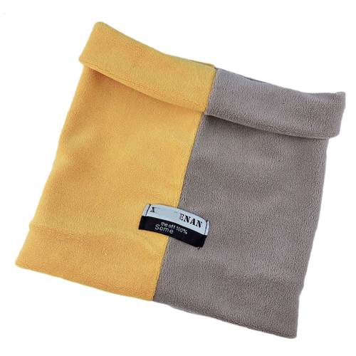 2025秋冬新款拼色保暖围脖百搭加厚双层面罩脖套防风男女同款围巾 - 图3