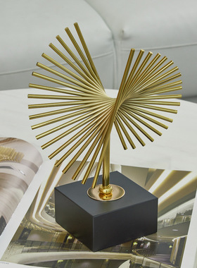 优选轻奢创意家居摆件客厅电视柜玄关橱窗摆设金属装饰品飞鹰工艺