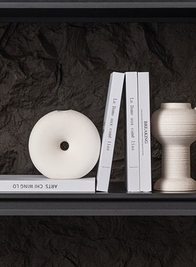 优选高级感复古组合软装饰品摆件中古玄关客厅餐厅侘寂风壁龛陶瓷