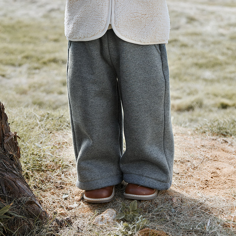 考拉鼻鼻[加绒保暖卫裤]儿童秋冬抓绒可调松紧百搭长裤裤子,淘宝优惠券,粉丝福利购,淘宝优惠卷