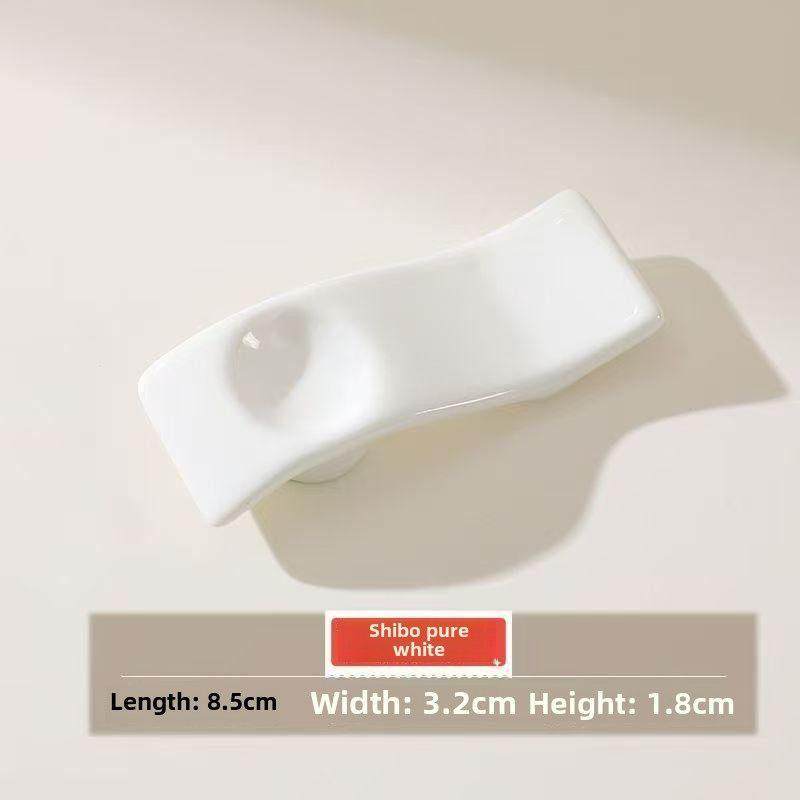 酒店陶瓷餐具纯白陶瓷筷子架勺子架两用多用途筷子架筷子枕筷子架,淘宝优惠券,粉丝福利购,淘宝优惠卷