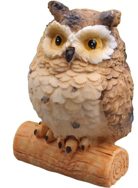 创意生态缸苔藓微景观diy材料树脂工艺品猫头鹰公仔桌面装饰摆件