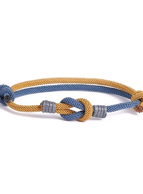 手链编织绳情侣款一对男女学生简约小众设计感韩版ins风闺蜜礼物