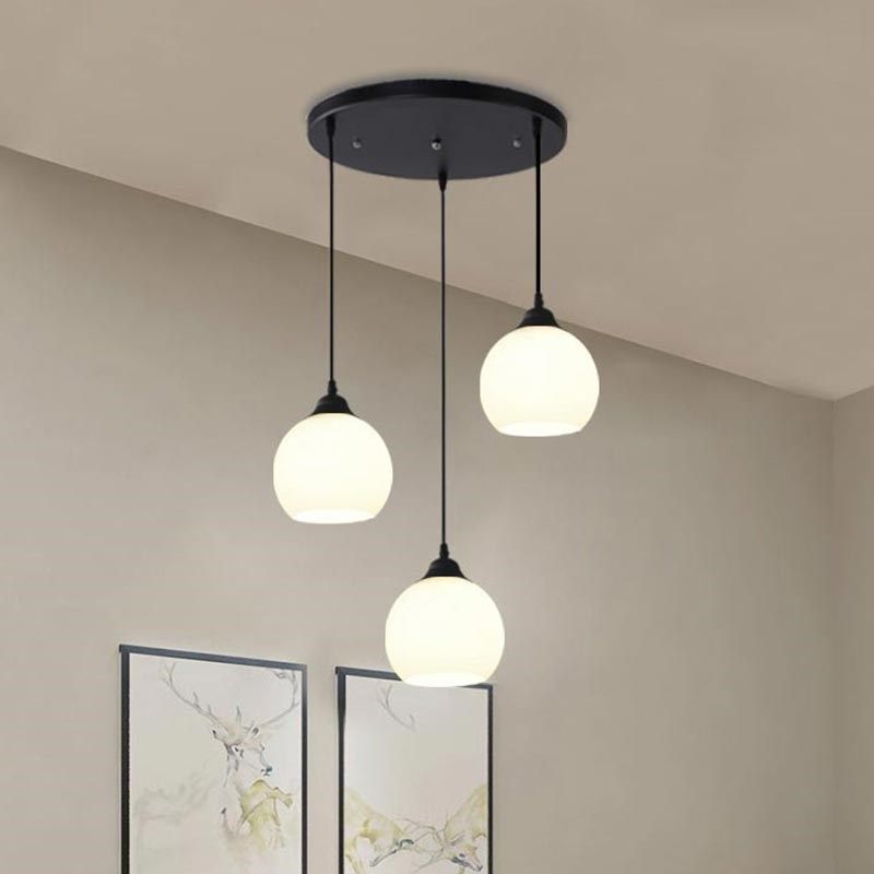 餐厅吊灯三头简约现代圆盘直盘时尚玻璃灯罩饭厅餐桌创意个性灯具,淘宝优惠券,粉丝福利购,淘宝优惠卷