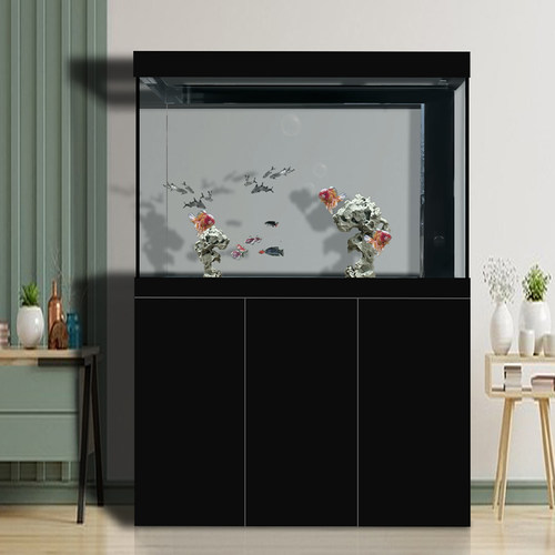 御品空间2025新款鱼缸客厅大型底滤超白免换水水族箱落地家用 - 图2