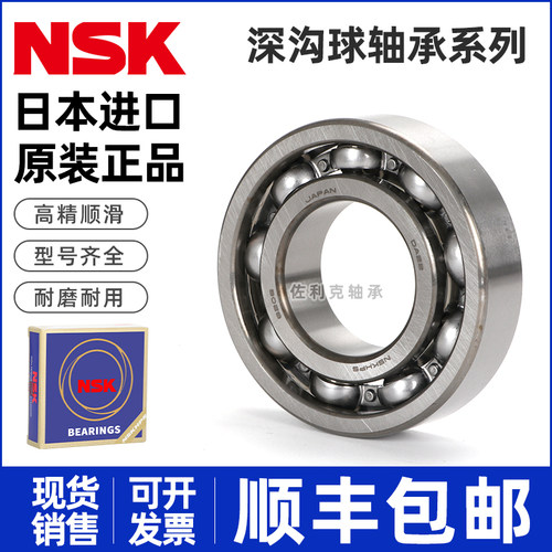 日本进口NSK轴承6000 6001 6002 6003 6004 6005 6006 6007 ZZ DU - 图1