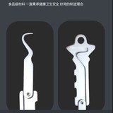 304不锈钢牙签随身携带个人牙齿护理清洁防塞牙线勾超细剔牙工具,淘宝优惠券,粉丝福利购,淘宝优惠卷