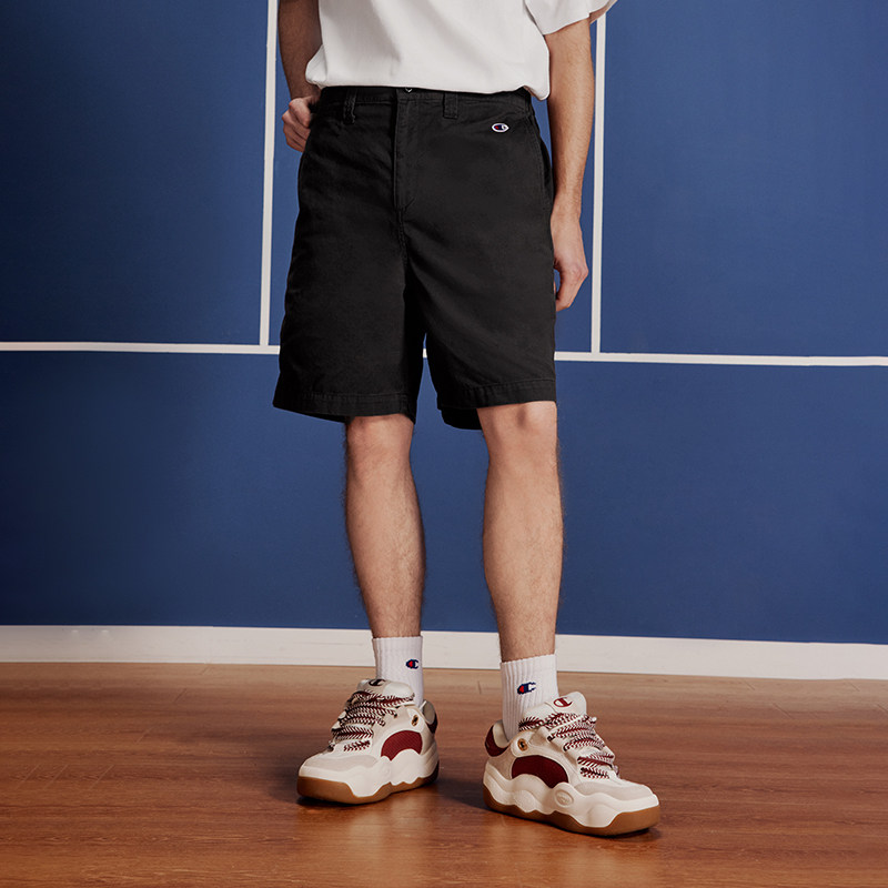 Champion冠军短裤男夏季2025新款工装裤美式夏季休闲裤运动裤黑色,淘宝优惠券,粉丝福利购,淘宝优惠卷