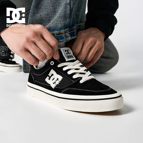 DCSHOES CANVAS 秋季透气牛皮男鞋男士板鞋情侣鞋子爆炸帆布鞋男 - 图3