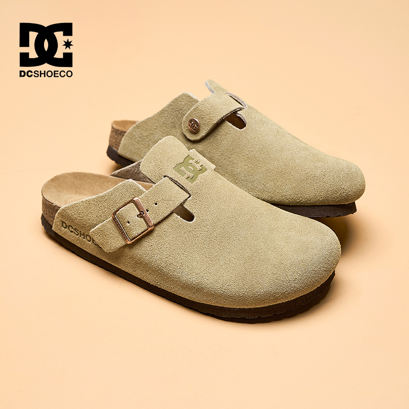 DC SHOES WEIC CAS2025冬季新款软底勃肯鞋男外穿半拖一脚蹬拖鞋 - 图1