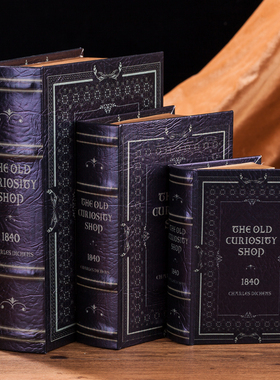 优选大号复古假书欧式书房书柜摆件装饰品书籍摄影道具书仿真书收