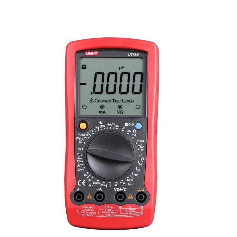 UNI-T优利德数字万用表 UT58A电压电流表 通用型大屏数显多用表 - 图0