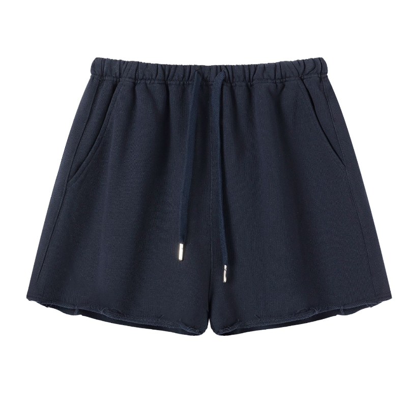 R-HER[纯色卷边]夏季新款纯欲慵懒风女装宝纯色运动舒适卷边短裤,淘宝优惠券,粉丝福利购,淘宝优惠卷