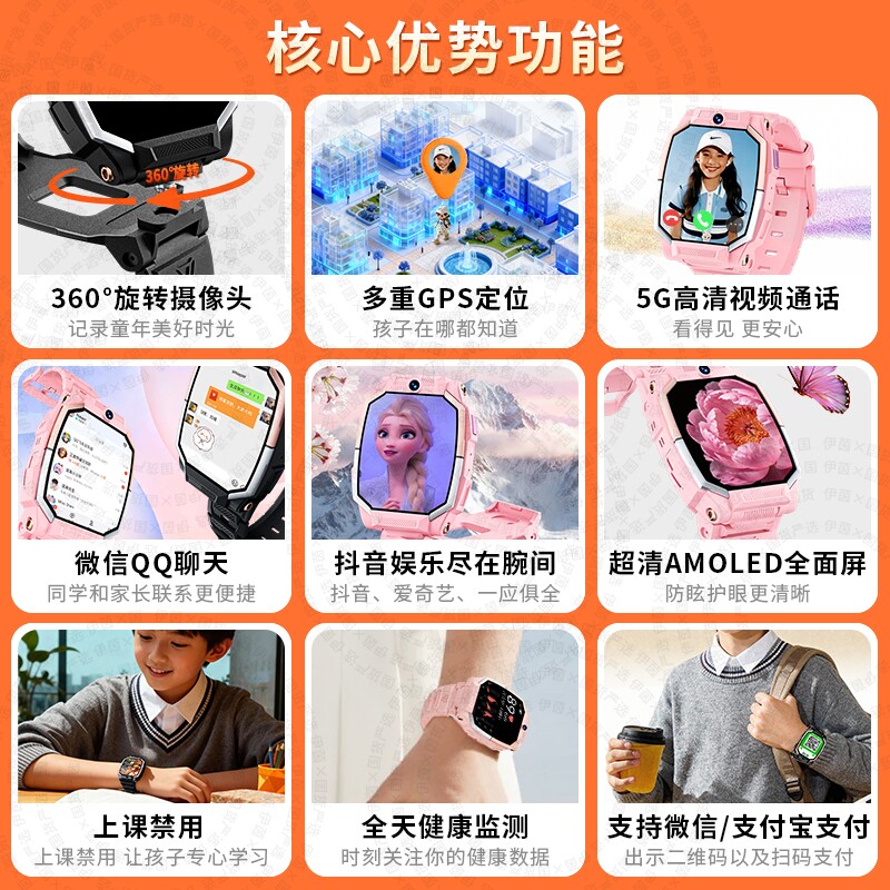 Suitable for Huawei mobile phones, watches, children's official authentic Z10 multi-function smart 5G full network plug-in card, waterproof positioning, elementary school, junior high school students, teenagers, boys and girls