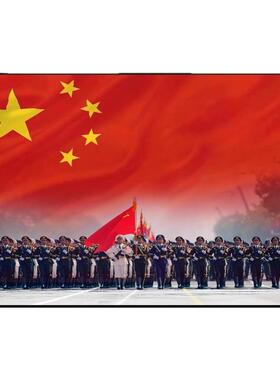 三军仪仗军迷挂画阅兵仪式装饰画