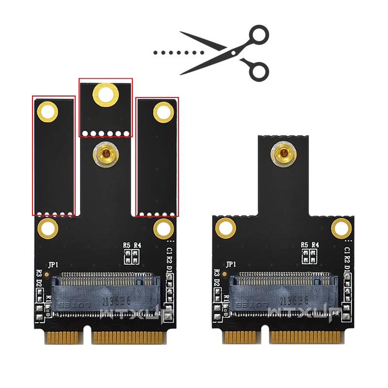 AX200 AX210 7260 3168 3165AC无线网卡NGFF m2转mini pcie转接卡 - 图2