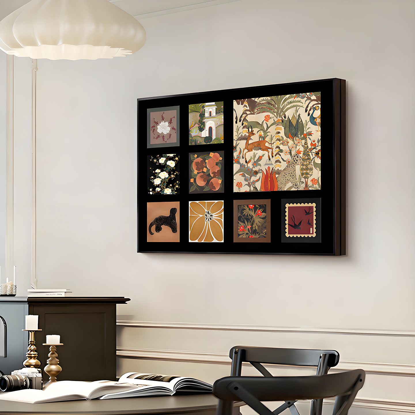 法式复古电表箱装饰画创意新款电表盒遮丑挂画电闸箱客厅餐厅壁画,淘宝优惠券,粉丝福利购,淘宝优惠卷