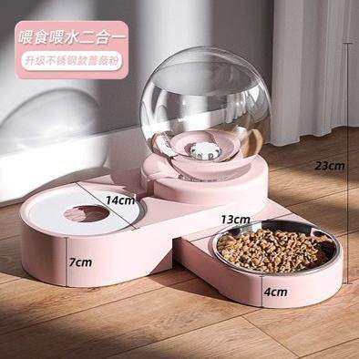 猫咪狗狗宠物食盆透明圆球饮水器自动喂水器喂食器猫狗碗泡泡双碗,淘宝优惠券,粉丝福利购,淘宝优惠卷
