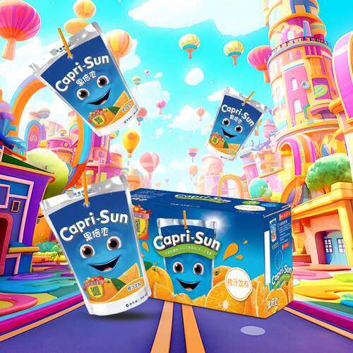 capri-sun儿童果汁饮料草莓猕猴桃味10袋200ml整箱批特价 - 图1