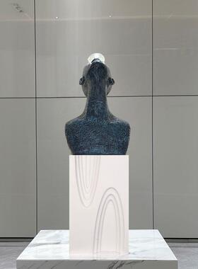 人像雕塑落地展台服装店橱窗装饰摆台增高摆设台几何底座模特地台