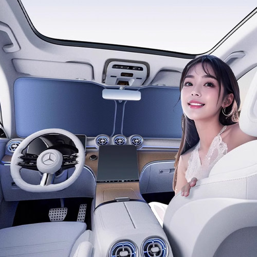 别克昂科威PLUS/GL8君越君威至境L7威朗E5汽车防晒隔热遮阳前挡板 - 图0