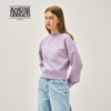 MARITHE Women's Classic Logo Short Sweatshirt
