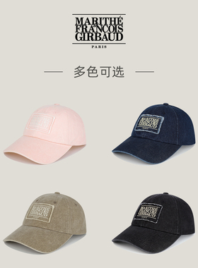 MARITHE复古染小LOGO鸭舌帽