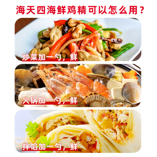 海天精选鸡精100g家用可自立调味品提鲜增味去腥炒菜拌馅煮汤尝鲜 - 图3
