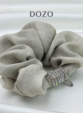 DOZO真丝甜美大肠圈女气质高级感