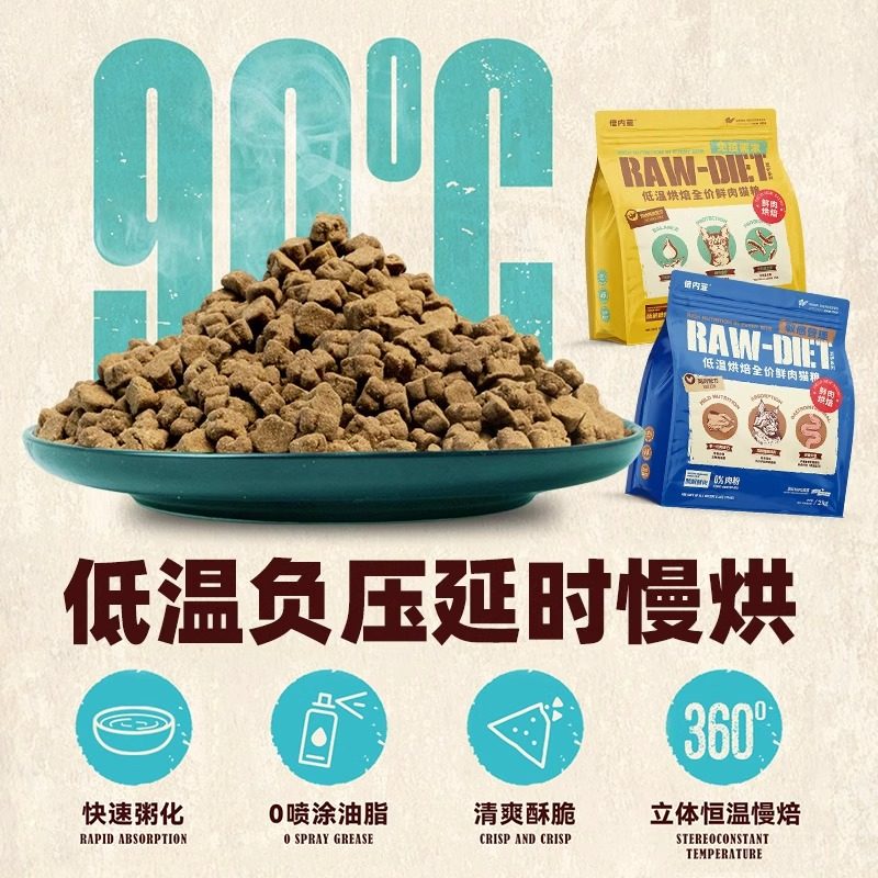 付邮试吃【2包装】倍内菲至护系列鲜肉烘焙猫粮鸡肉鸭肉配方50g,淘宝优惠券,粉丝福利购,淘宝优惠卷