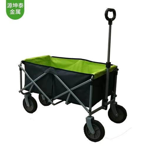 手拉杆营地车四轮搬运野餐小推车现货户外便携桌板折叠野营车 - 图0