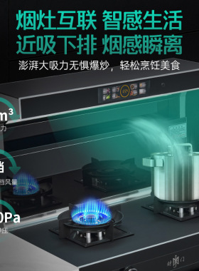 集成灶家用一体灶烟灶消套装高温自动清洗智能语音控制集成灶