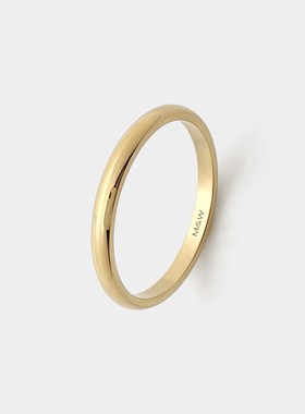 M.W18K白金色情侣戒指高级感轻奢