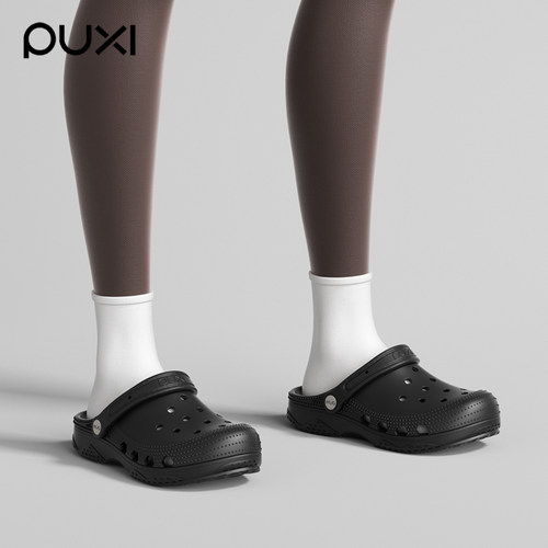 朴西特大码洞洞鞋男士户外穿夏季2026年新款防滑防臭沙滩包头拖鞋 - 图3