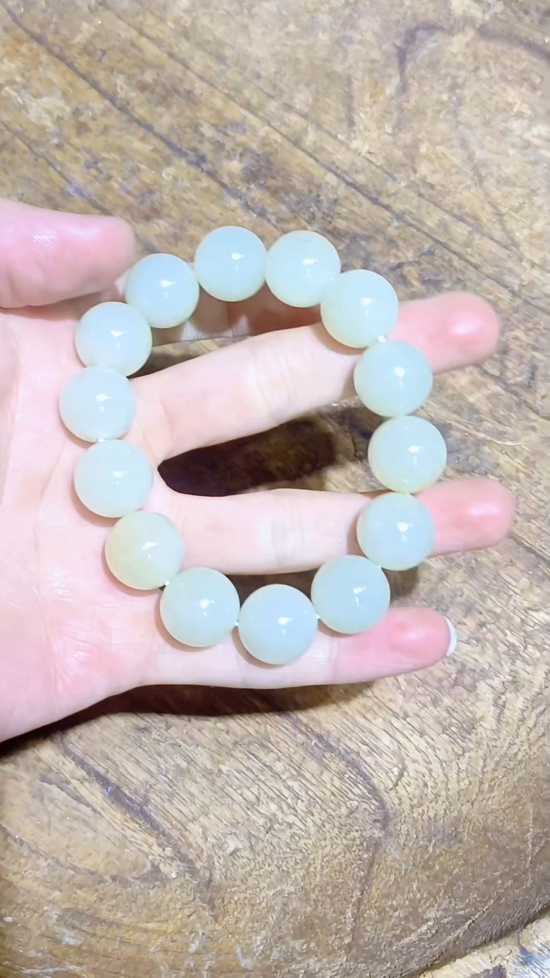 和田玉白玉手串，珠子圆润饱满，玉质细腻，白度高，油性好,淘宝优惠券,粉丝福利购,淘宝优惠卷